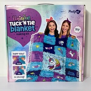 Pretty Me Unicorn Tuck 'N Tie Blanket Making Kit No Sewing Ages 5 & Up